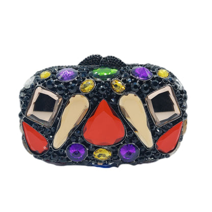 Diamond-Encrusted Evening Bag Glass Diamond Womens Clutch