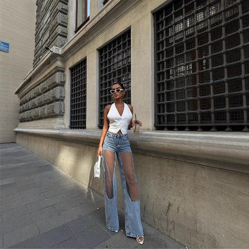 European And American Style Jeans American High Street Pants