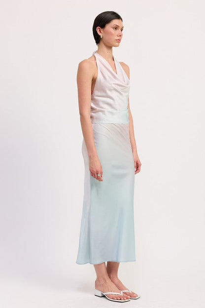 BIAS HALTER NECK TOP