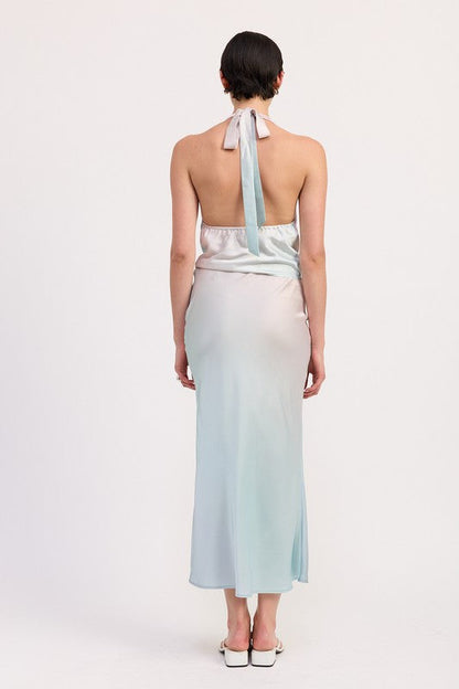 BIAS HALTER NECK TOP