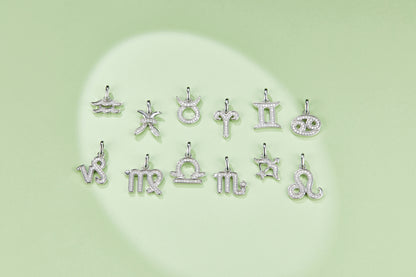 12 Zodiac Signs - Leo, Set With Top-quality Moissanite Luxury And Fashionable Light Luxury Trend Jewelry, Silver Necklace Pendant S925 Silver Electroplated Platinum