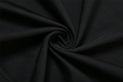 Fashion  Hollow Solid Color Long Sleeve Slim Fit Hip Dress