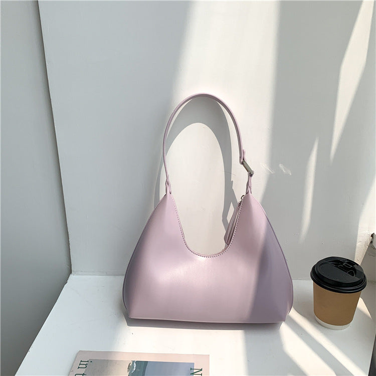 Womens Niche Underarm PU Leather Shoulder Bag