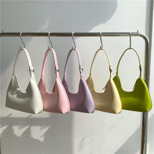 Womens Niche Underarm PU Leather Shoulder Bag