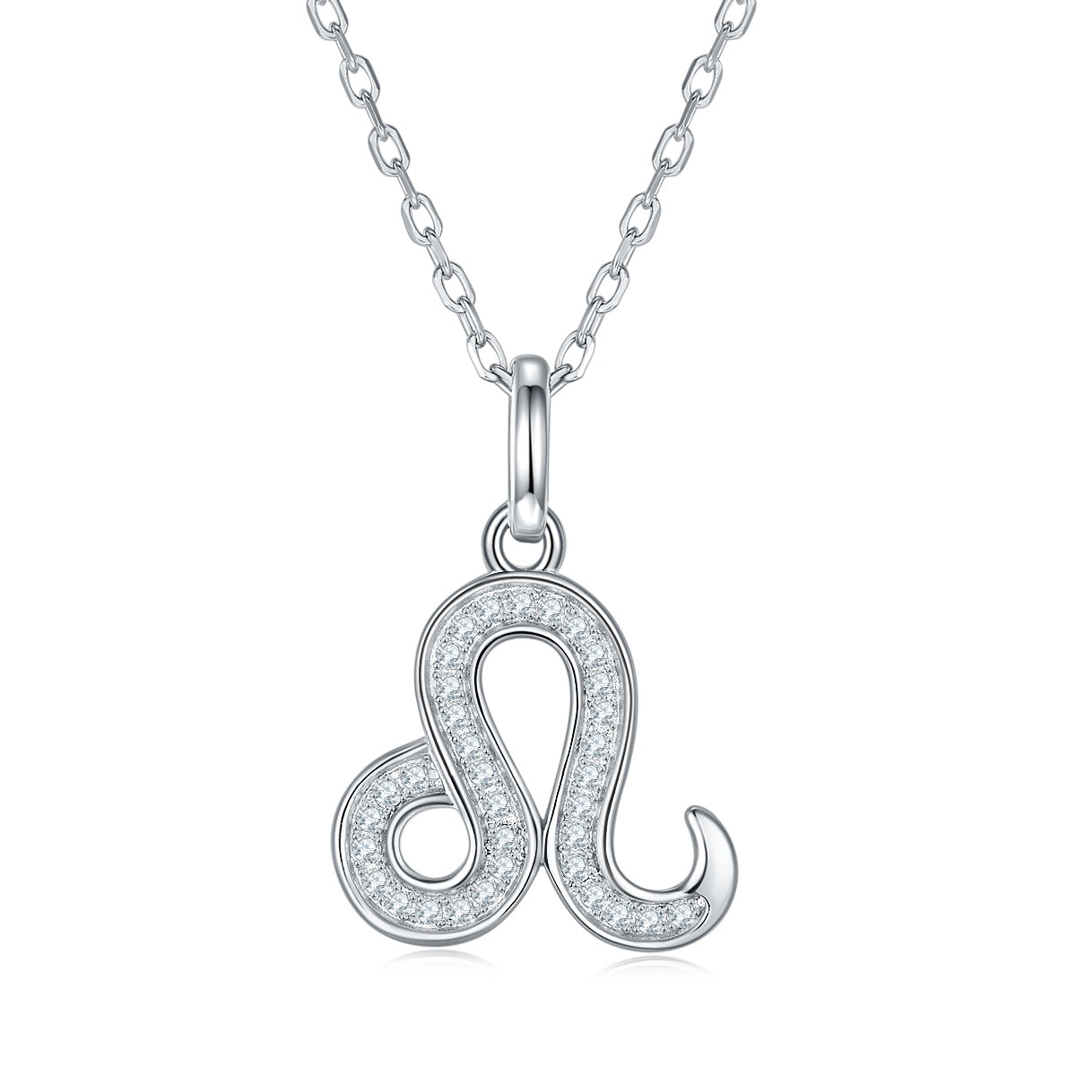 12 Zodiac Signs - Leo, Set With Top-quality Moissanite Luxury And Fashionable Light Luxury Trend Jewelry, Silver Necklace Pendant S925 Silver Electroplated Platinum