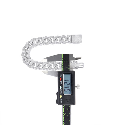 Set With Top-quality Moissanite, This Luxurious And Fashionable Light Luxury Jewelry Silver Bracelet Is Made Of S925 Silver Electroplated With Platinum
