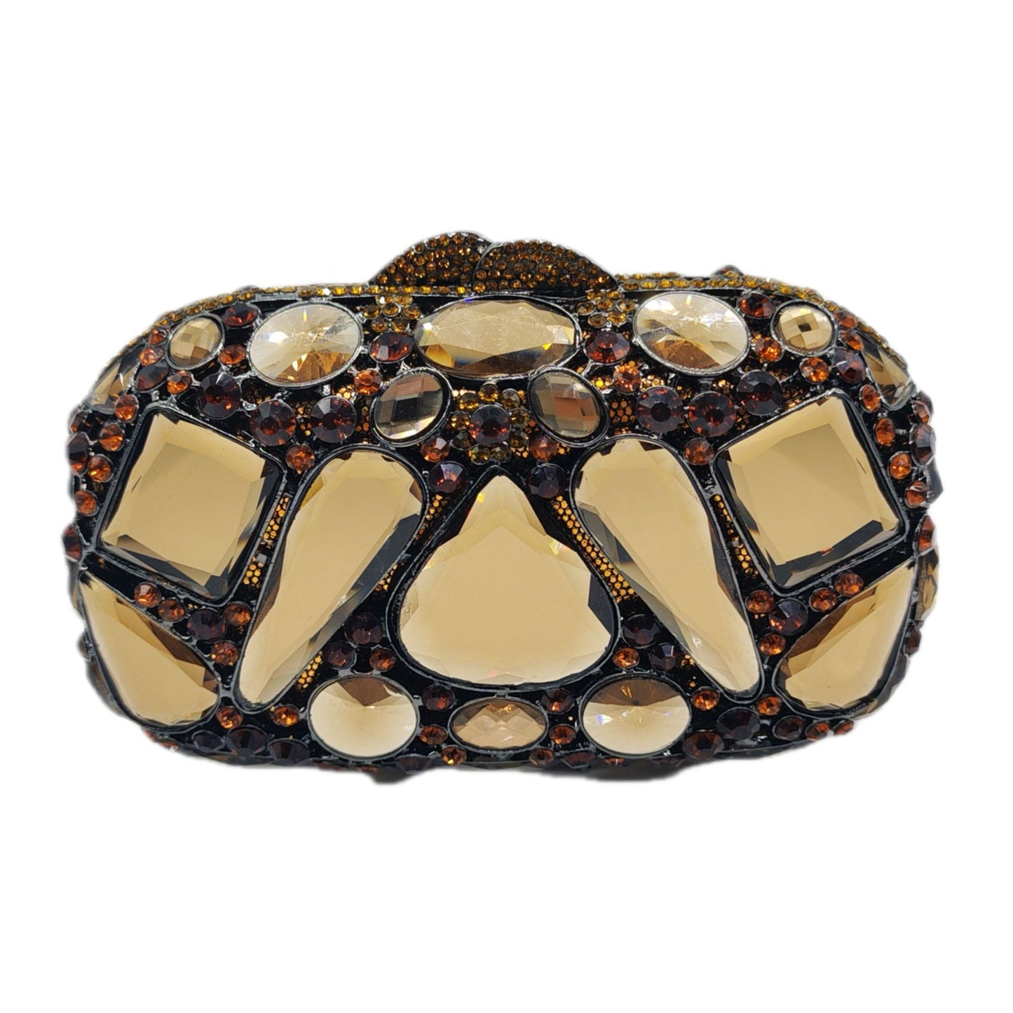Diamond-Encrusted Evening Bag Glass Diamond Womens Clutch