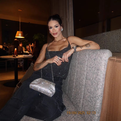 Womens High-waisted Form-fitting Camisole Top