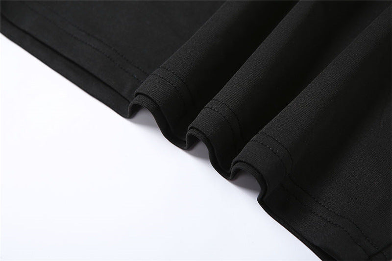 Fashion  Hollow Solid Color Long Sleeve Slim Fit Hip Dress