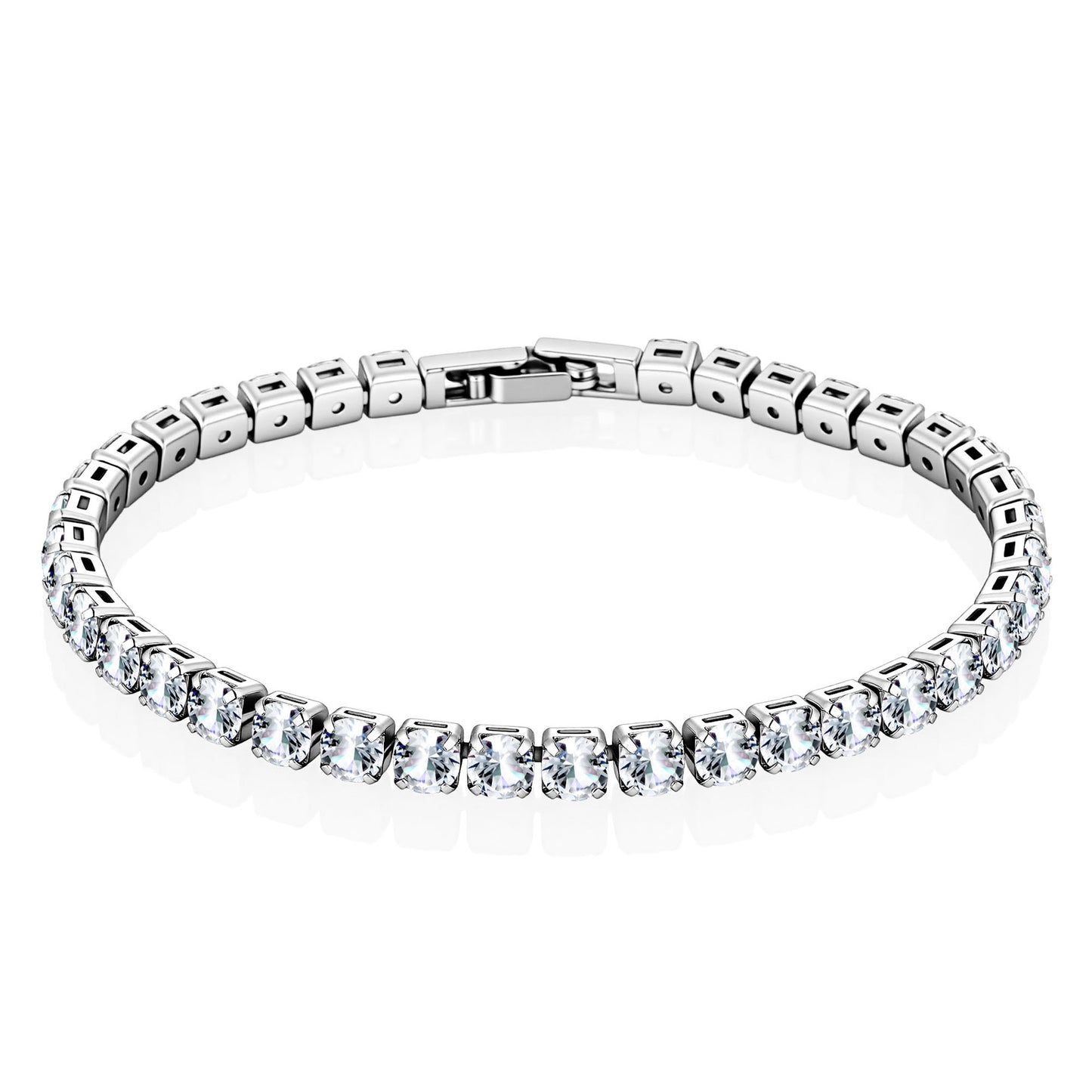 Lightweight Luxury Fully Diamond-encrusted Copper Bracelet