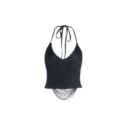Neck-hanging Midriff-baring Top For Women