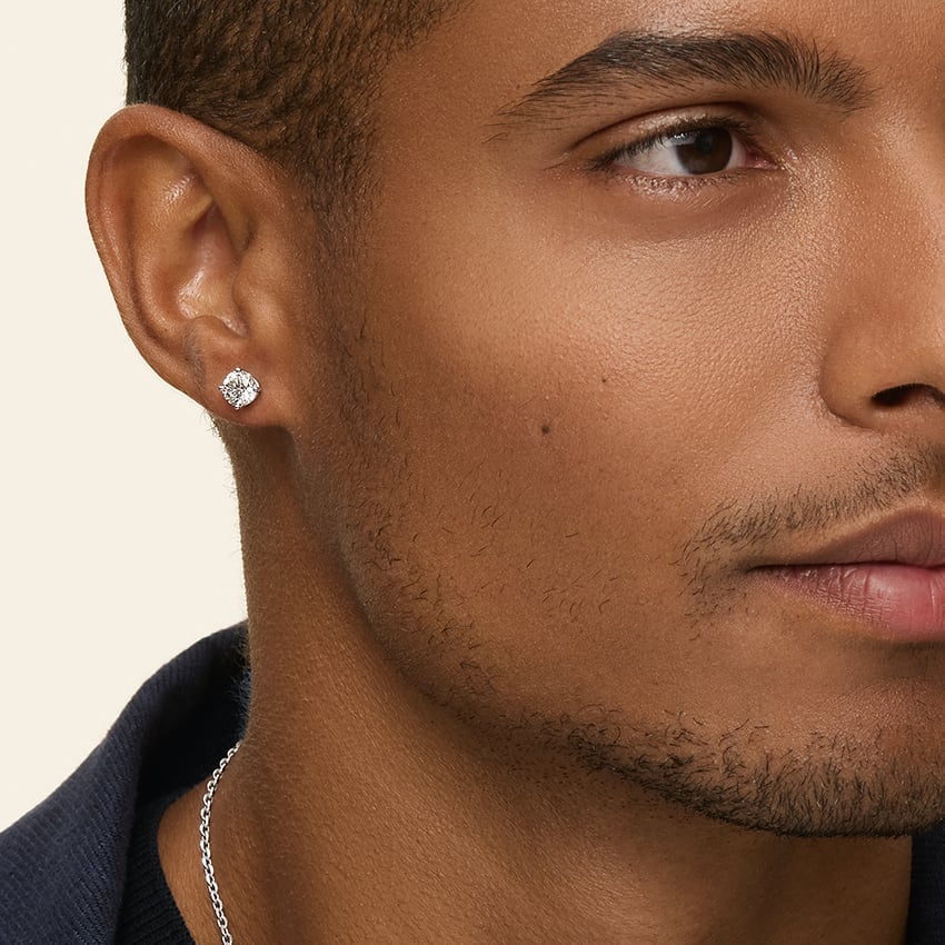 1ctw Lab Diamond Stud Earrings | Round Cut | IGI Certified VS DEF |