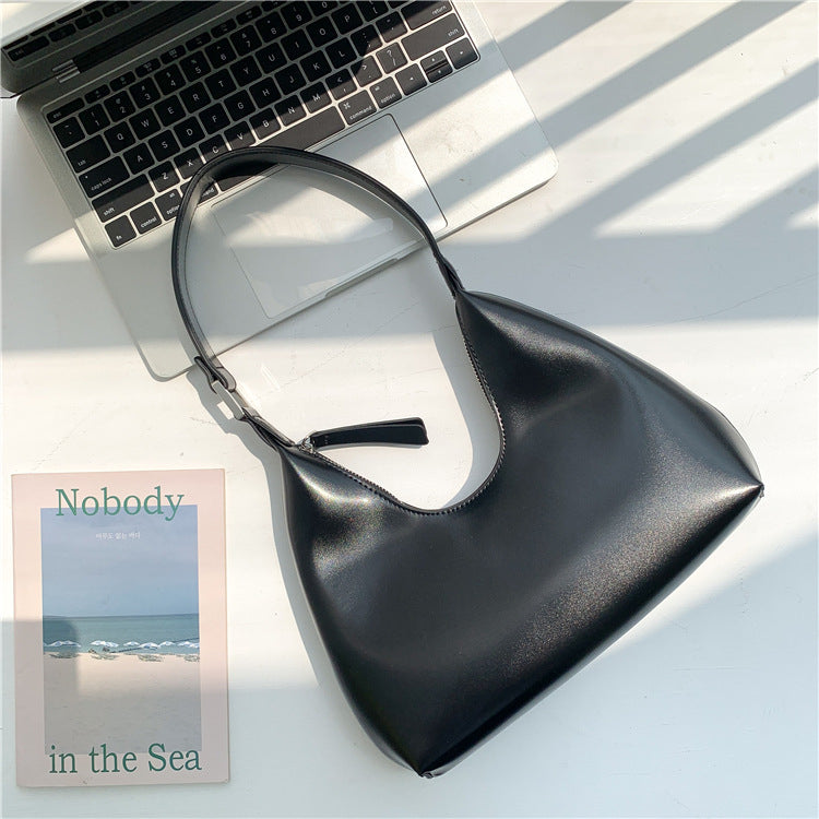 Womens Niche Underarm PU Leather Shoulder Bag