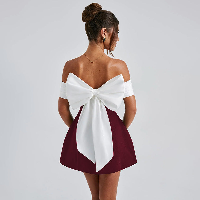 Women's Halter-neck Zippered Backless Dress