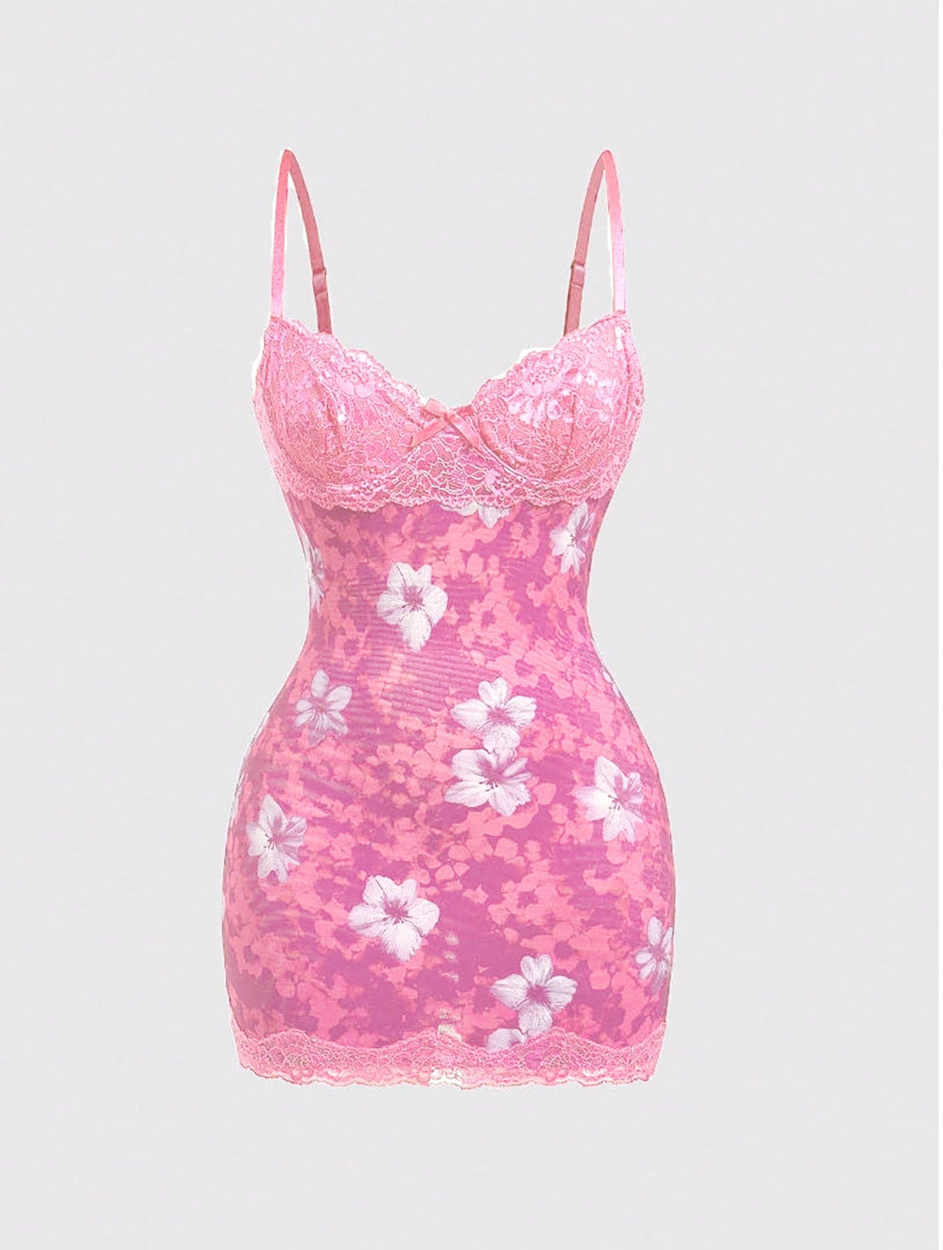 Women's Sexy Lace Cinched Waist Vintage Dress