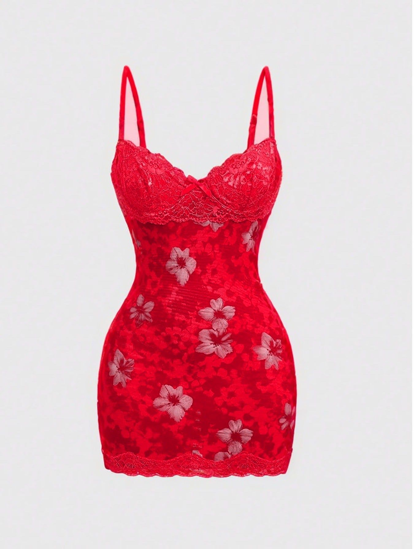 Women's Sexy Lace Cinched Waist Vintage Dress