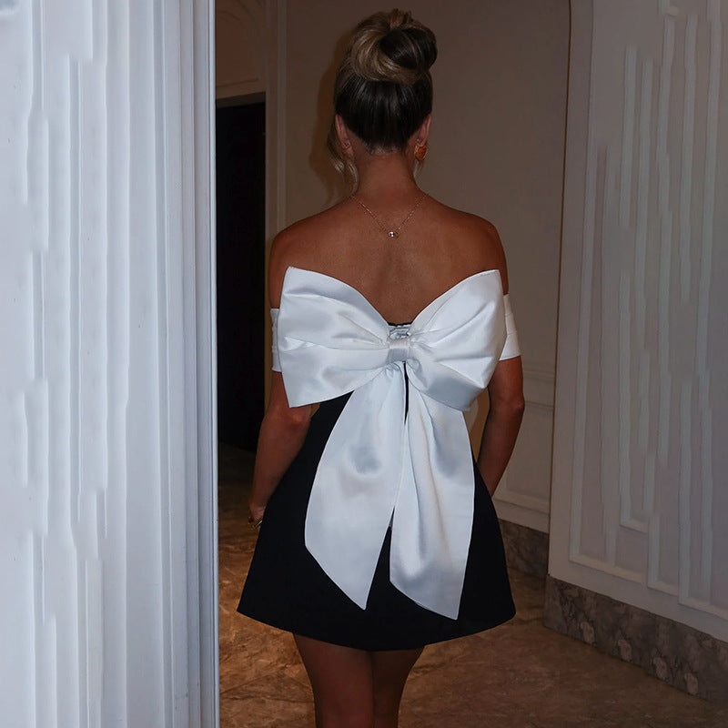 Women's Halter-neck Zippered Backless Dress