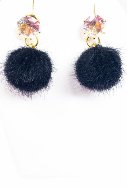 Dangle - Fuzzy Drop Earrings