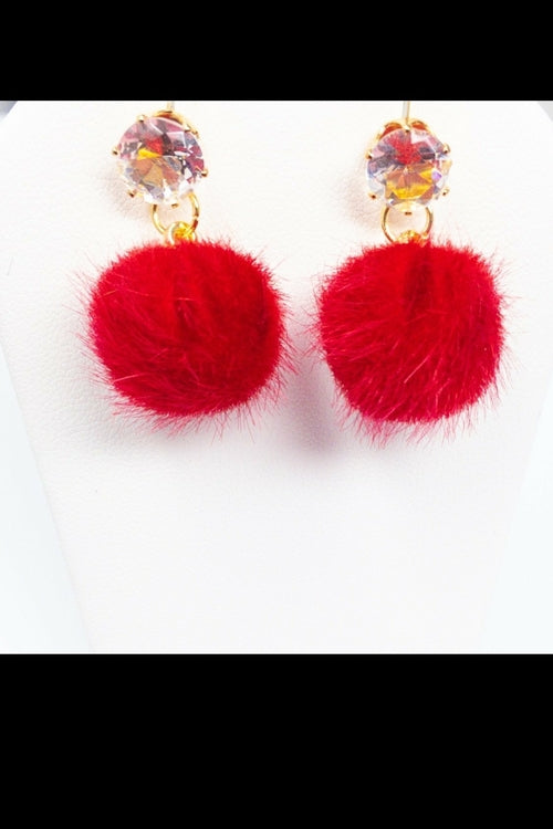 Dangle - Fuzzy Drop Earrings