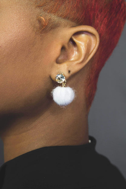 Dangle - Fuzzy Drop Earrings